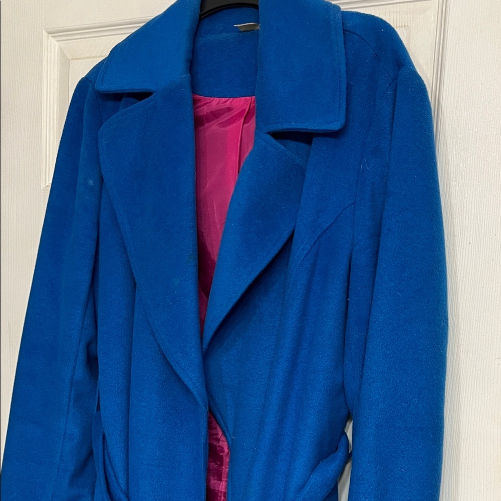 Jockey Cute Blue 3/4 length Women's cozy Coat